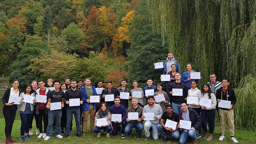 Studenten met certificaten